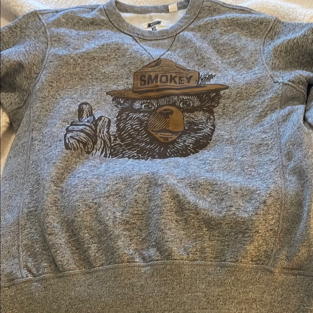 Smokey Bear Gray Sweater